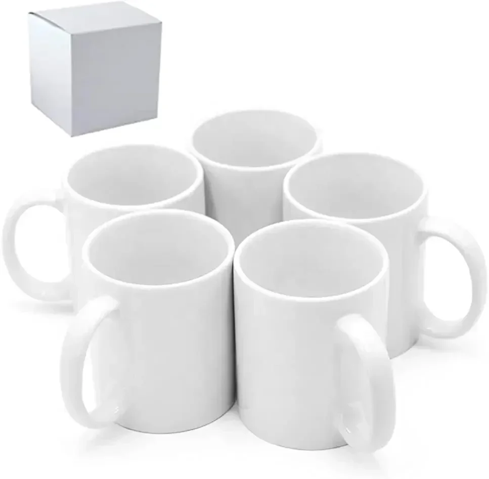 Sublimation Mug White - Mug Sublimasi, Cangkir 11oz, Mug Kopi